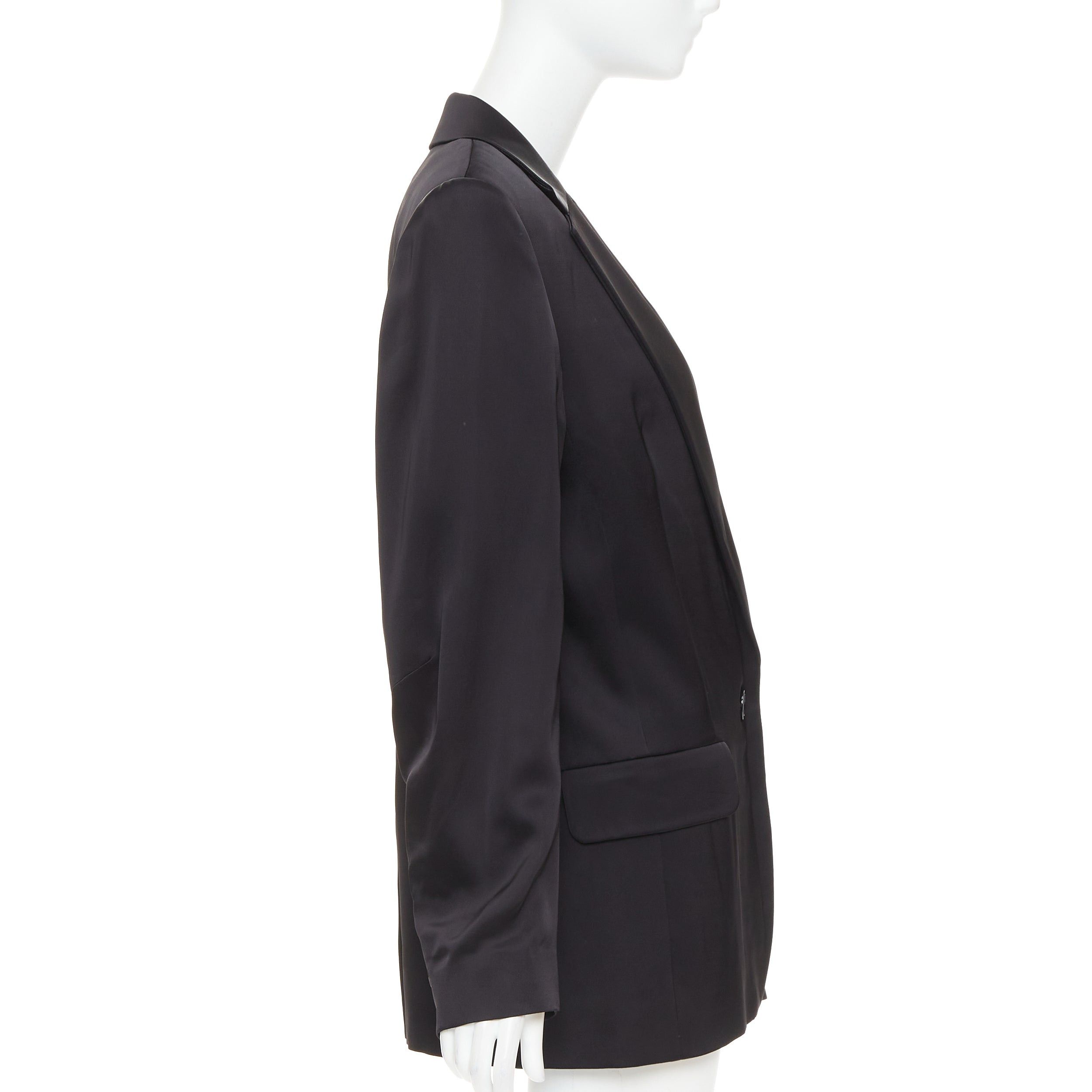 Alexandre Vauthier ALEXANDRE VAUTHIER black viscose flap pockets oversized single breasted blazer jacket FR40 L Size M / US 6-8 / IT 42-44 - 5 Thumbnail