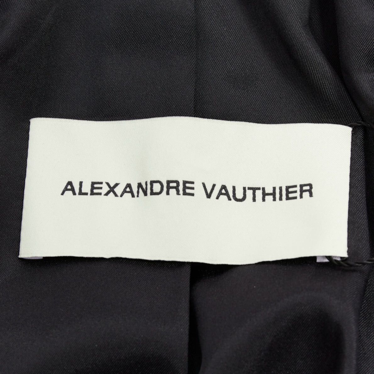 Alexandre Vauthier ALEXANDRE VAUTHIER COUTURE AW2018 Runway black twill crystal button cropped officer jacket FR36 S Size S / US 4 / IT 40 - 11 Thumbnail