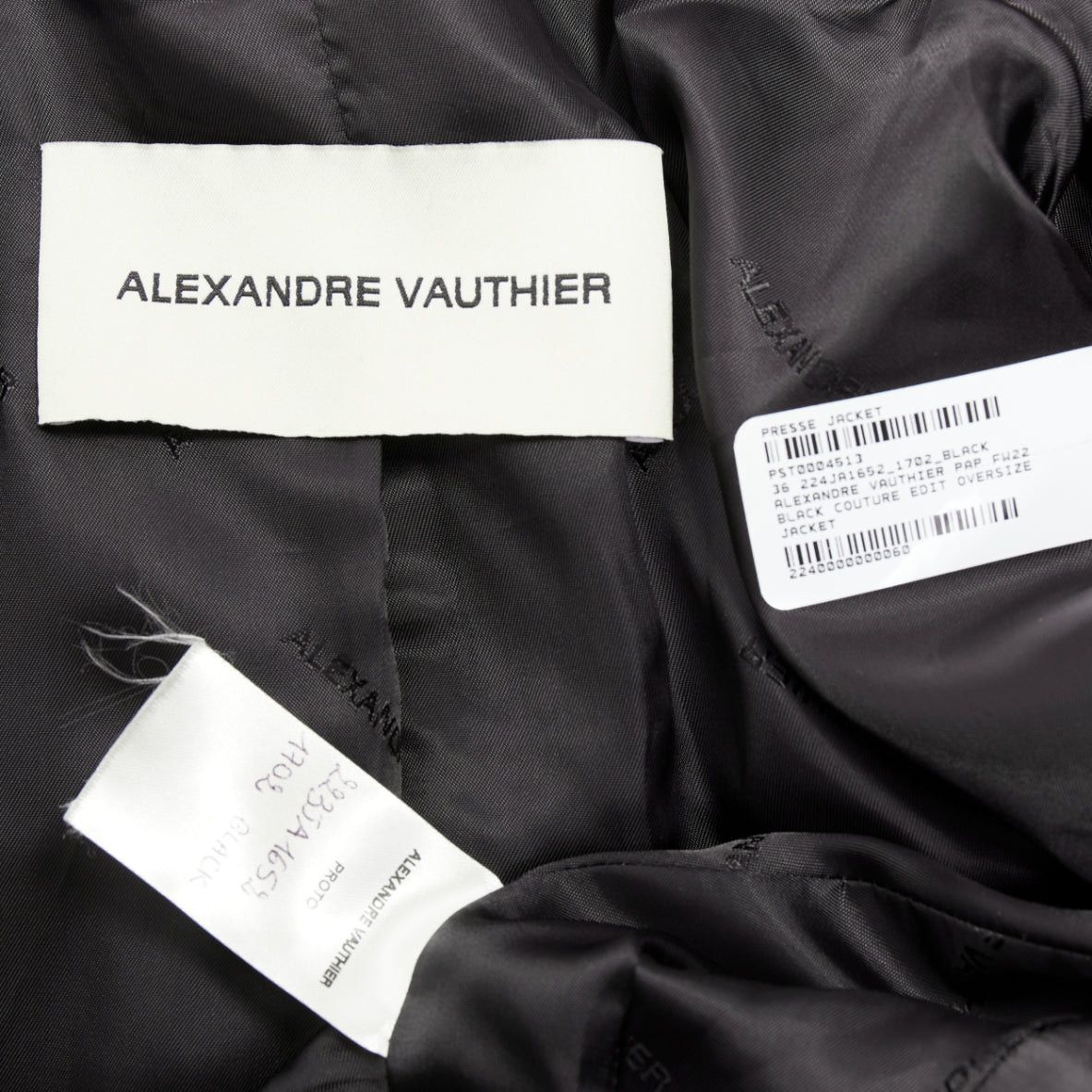 Alexandre Vauthier ALEXANDRE VAUTHIER COUTURE 2022 Runway black enamel gold buttons wasp waist power blazer Size S / US 4 / IT 40 - 10 Thumbnail
