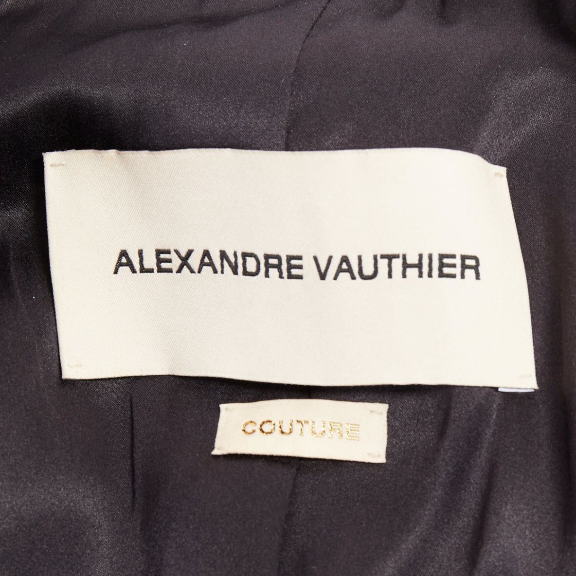 Alexandre Vauthier ALEXANDRE VAUTHIER COUTURE black wasp waist power padded shoulder blazer jacket Size S / US 4 / IT 40 - 9 Thumbnail