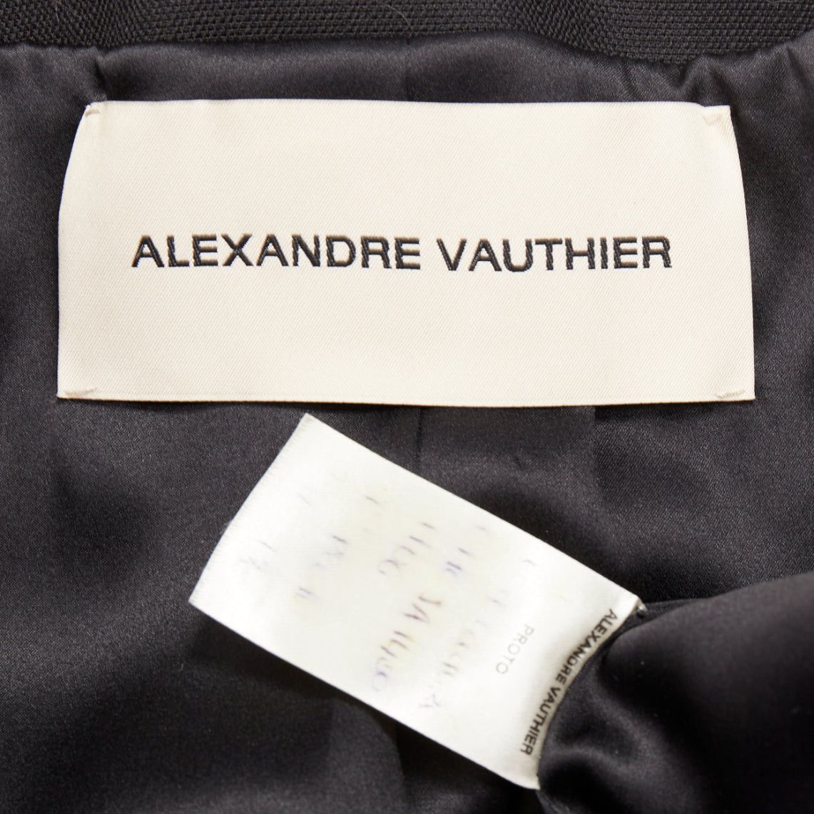 Alexandre Vauthier ALEXANDRE VAUTHIER COUTURE AW2020 Runway black open front cummerband cropped jacket Size S / US 4 / IT 40 - 8 Thumbnail