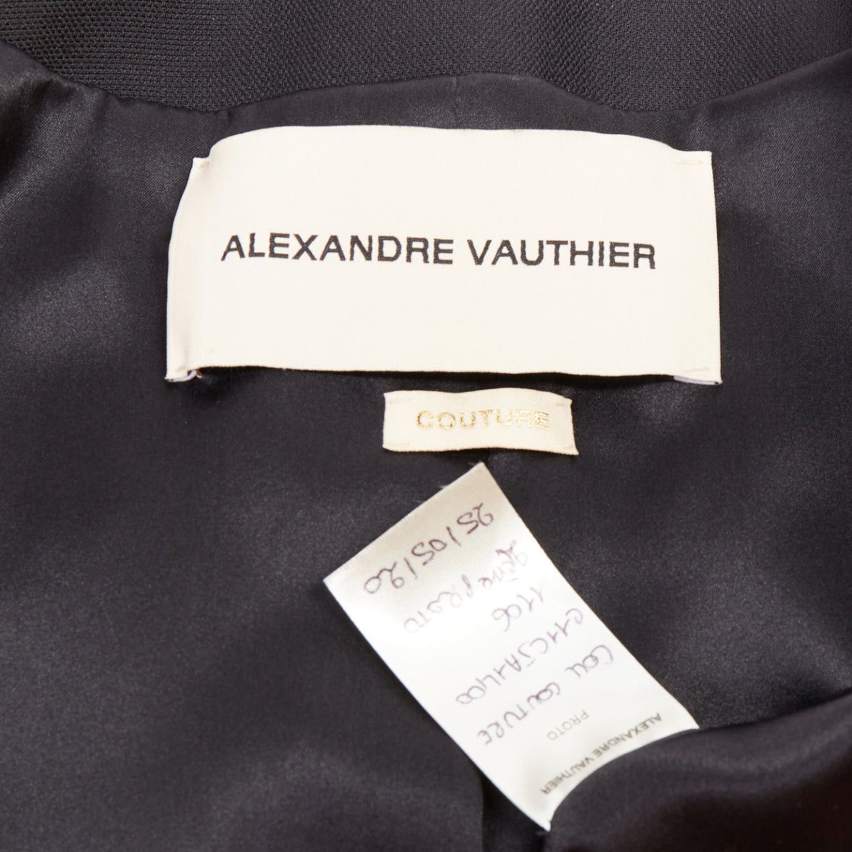 Alexandre Vauthier ALEXANDRE VAUTHIER COUTURE AW2020 Runway black open front cummerband cropped jacket Size S / US 4 / IT 40 - 9 Thumbnail