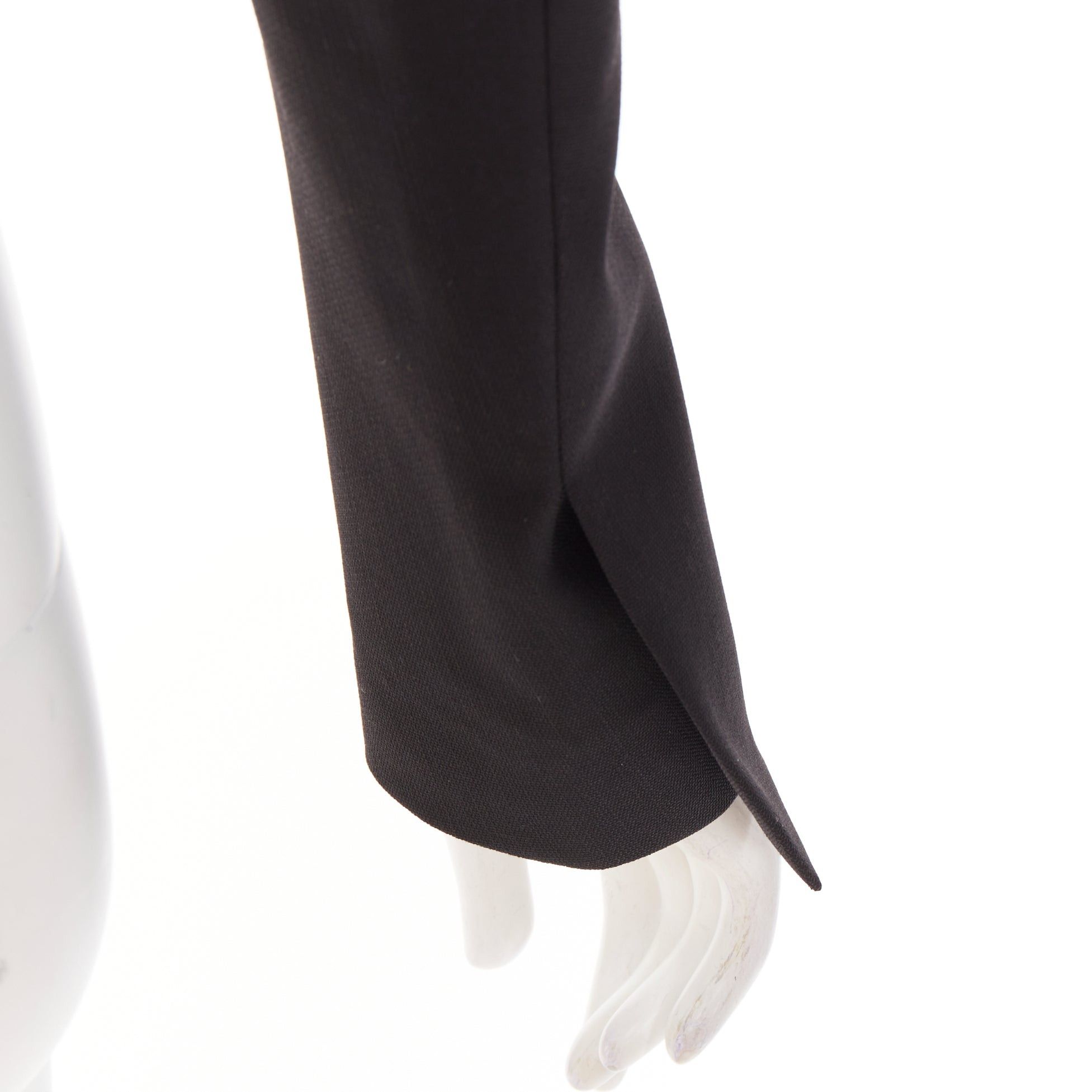 Alexandre Vauthier ALEXANDRE VAUTHIER black pop stand collar cropped blazer short tuxedo jacket Size S / US 4 / IT 40 - 7 Thumbnail