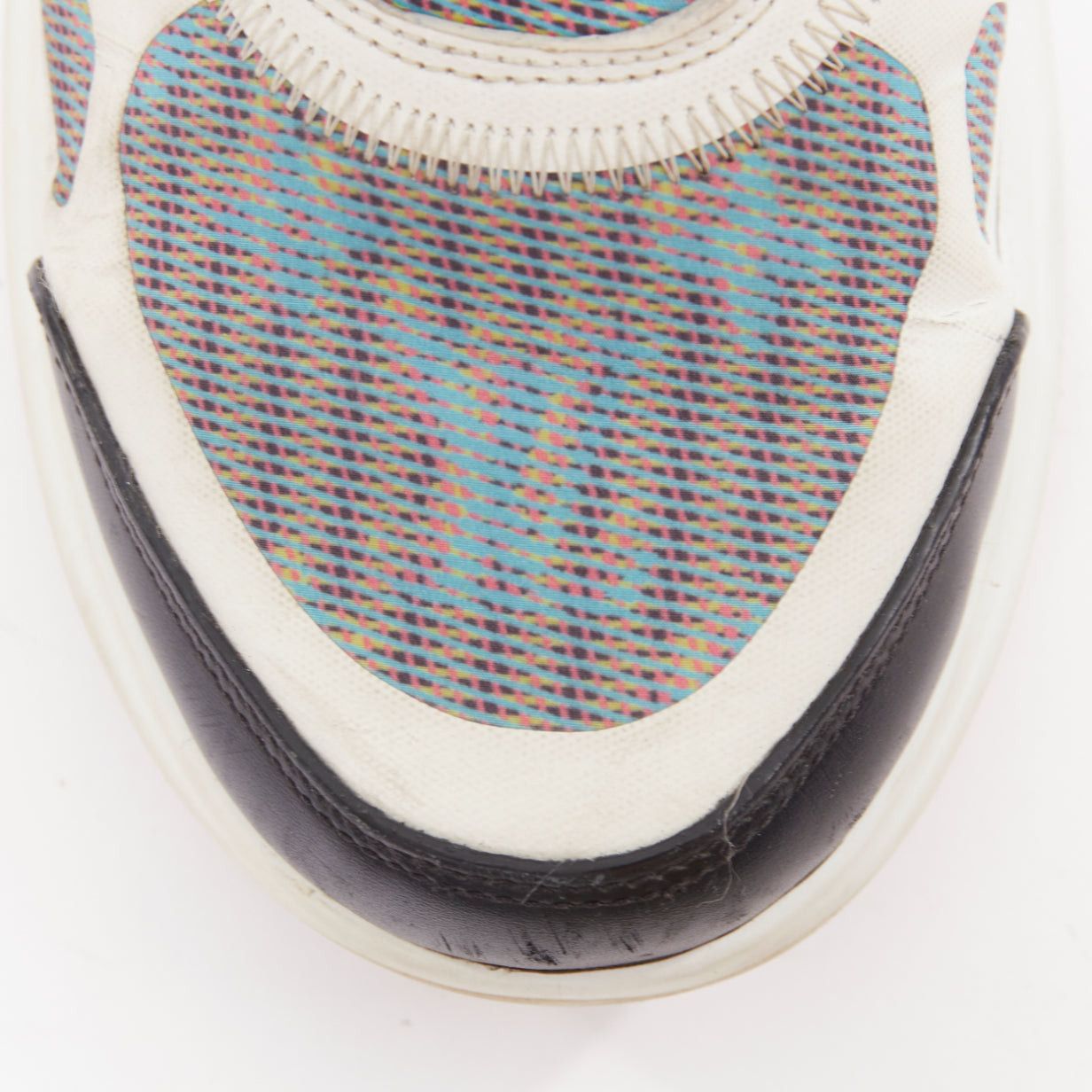 Louis Vuitton LOUIS VUITTON Archlight white leather black blue monogram chunky sneakers EU39 Size US 9 / IT 39 - 6 Thumbnail