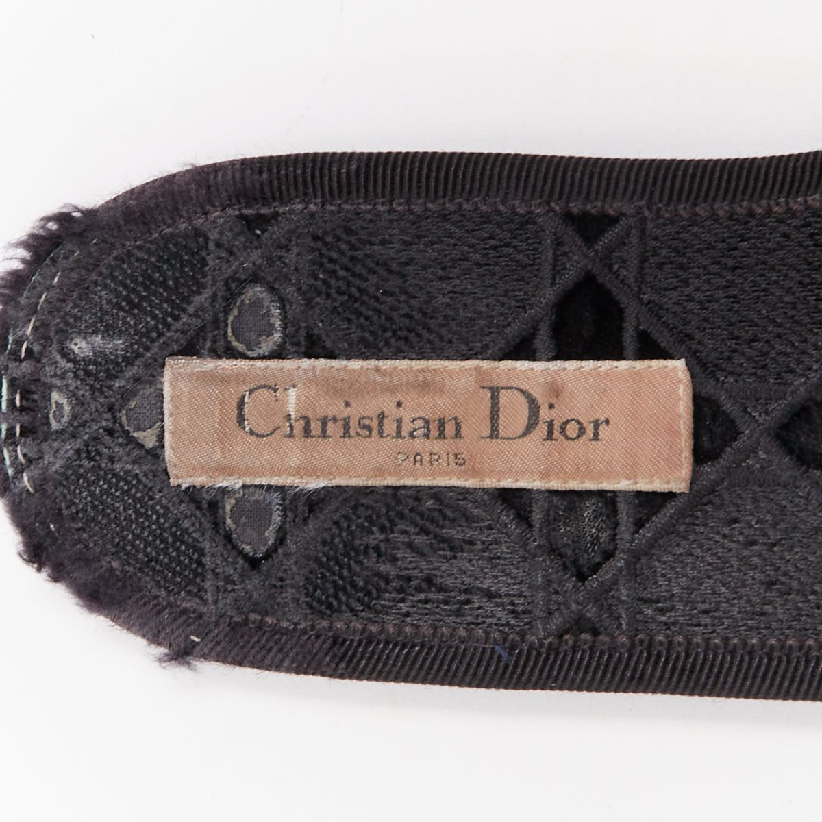 Dior DIOR Chez Moi black velvet cannage quilted velvet flat slides EU35 Size US 5 / IT 35 - 6 Thumbnail