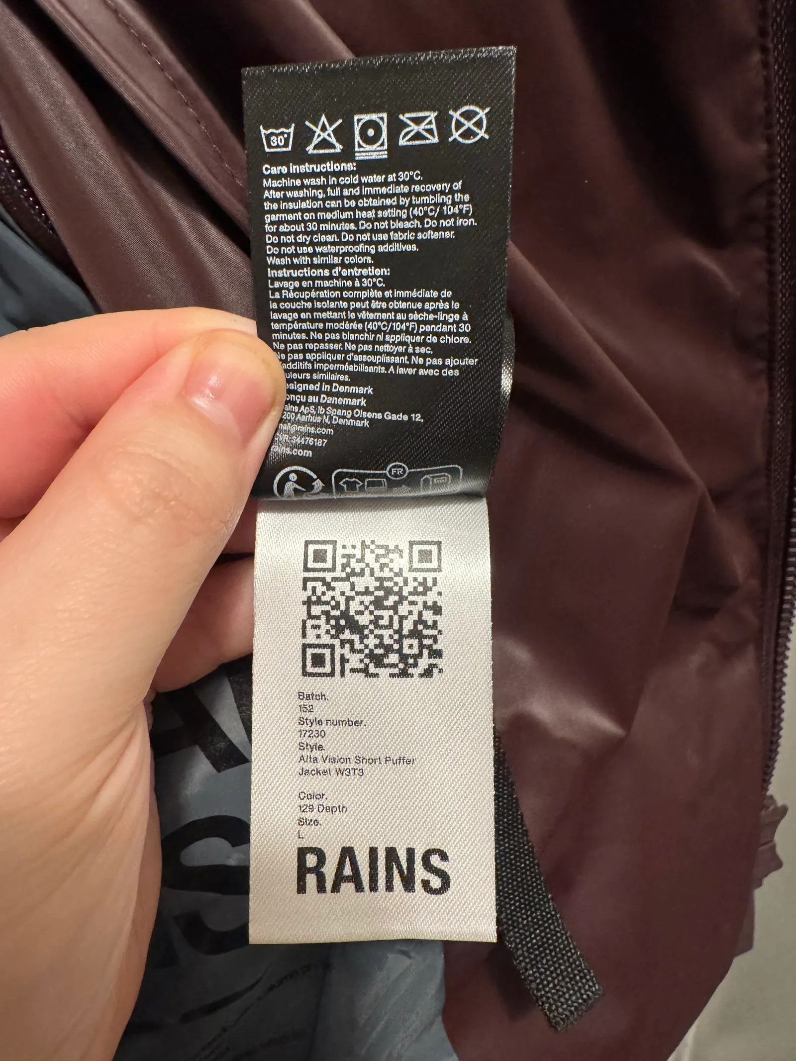 Rains Rains Alta Vision Short Puffer Jacket Down Jacket Size L / US 10 / IT 46 - 4 Thumbnail