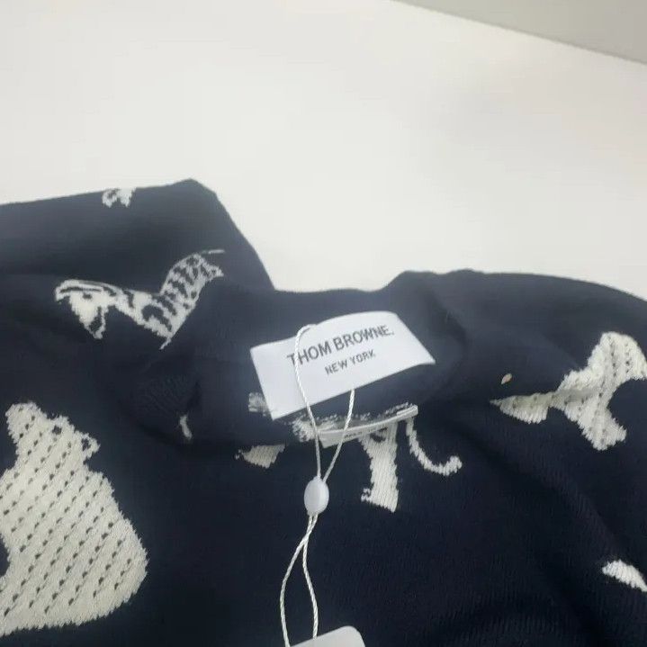 Thom Browne Thom Browne Navy Blue Animal Motif Sweater Size US M / EU 48-50 / 2 - 6 Thumbnail