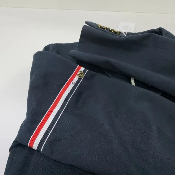 Thom Browne Thom Browne Navy Blue Sport Coat with Stripe Details Size US S / EU 44-46 / 1 - 8 Thumbnail