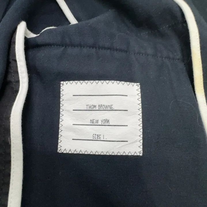 Thom Browne Thom Browne Navy Blue Sport Coat with Stripe Details Size US S / EU 44-46 / 1 - 5 Thumbnail