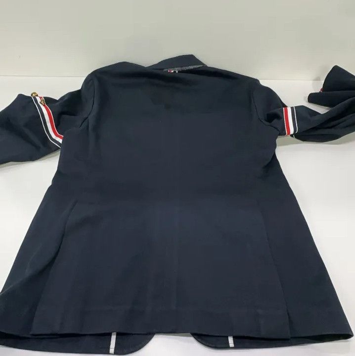 Thom Browne Thom Browne Navy Blue Sport Coat with Stripe Details Size US S / EU 44-46 / 1 - 15 Thumbnail