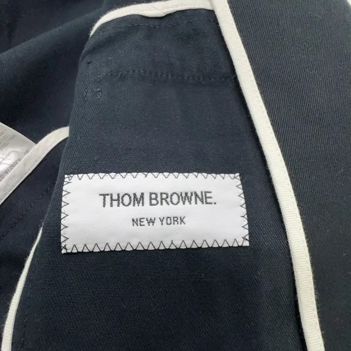 Thom Browne Thom Browne Navy Blue Sport Coat with Stripe Details Size US S / EU 44-46 / 1 - 4 Thumbnail