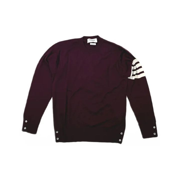 Thom Browne Thom Browne Red Long Sleeve Sweater for Men Size US S / EU 44-46 / 1 - 2 Thumbnail