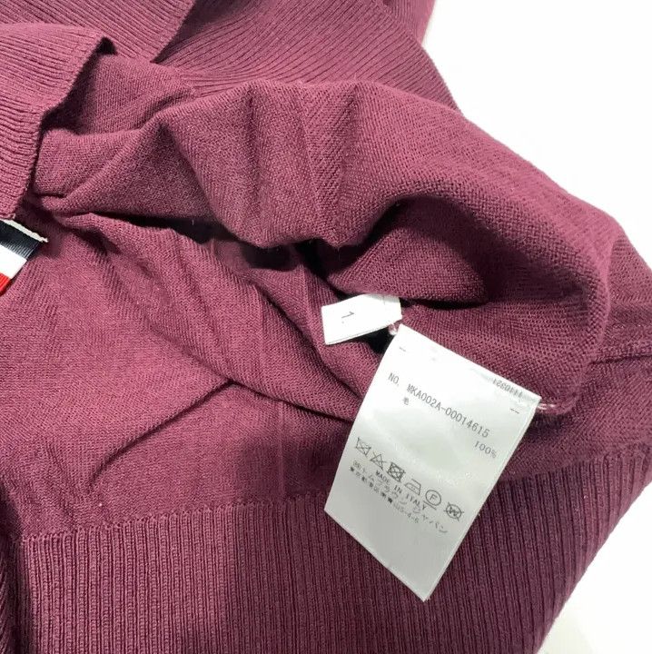 Thom Browne Thom Browne Red Long Sleeve Sweater for Men Size US S / EU 44-46 / 1 - 4 Thumbnail