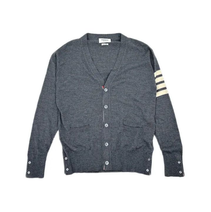 Thom Browne Thom Browne Classic Merino Wool Cardigan for Men Size US S / EU 44-46 / 1 - 2 Thumbnail