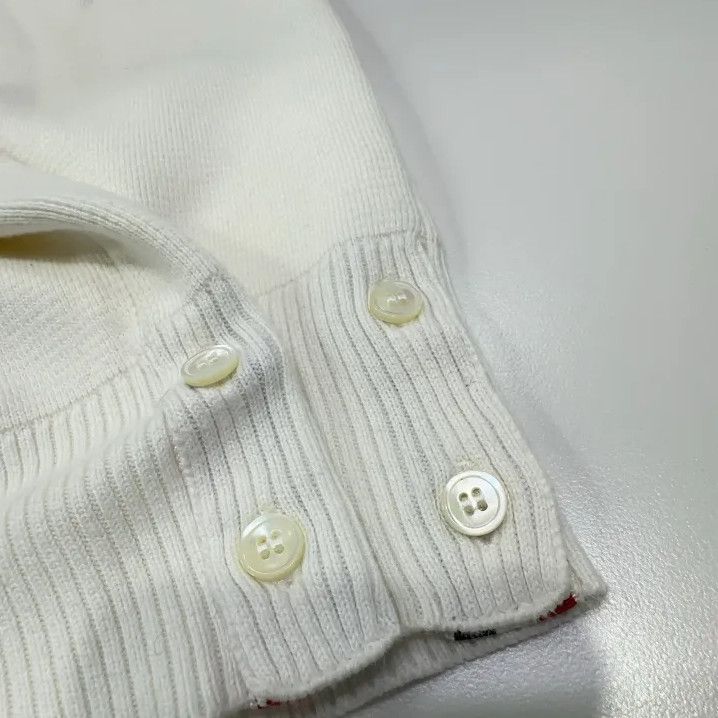 Thom Browne Thom Browne Classic Stripe White Knit Sweater Size US M / EU 48-50 / 2 - 14 Thumbnail