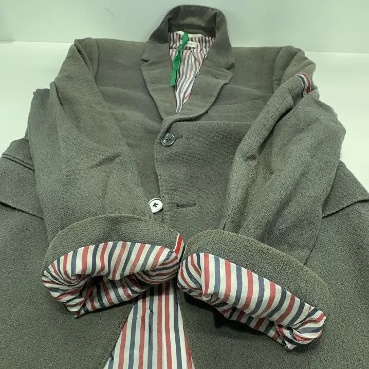 Thom Browne Thom Browne Classic Grey Striped Blazer Size US S / EU 44-46 / 1 - 21 Thumbnail