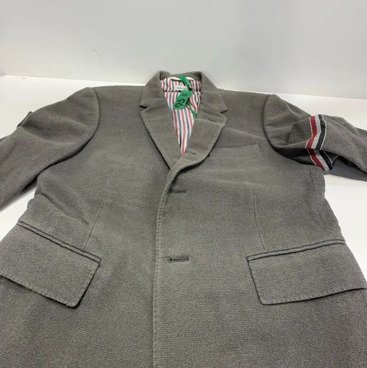 Thom Browne Thom Browne Classic Grey Striped Blazer Size US S / EU 44-46 / 1 - 14 Thumbnail