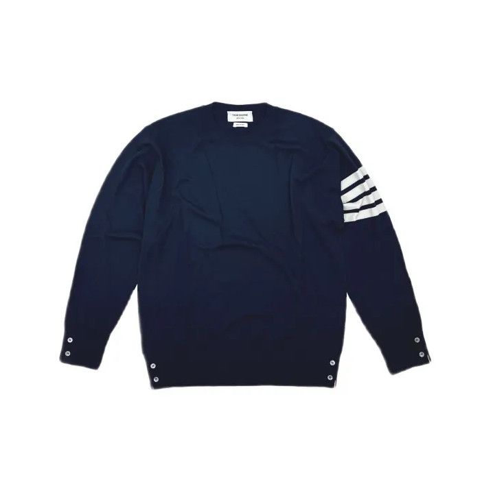 Thom Browne Thom Browne Classic Striped Long Sleeve Sweater Size US M / EU 48-50 / 2 - 2 Thumbnail