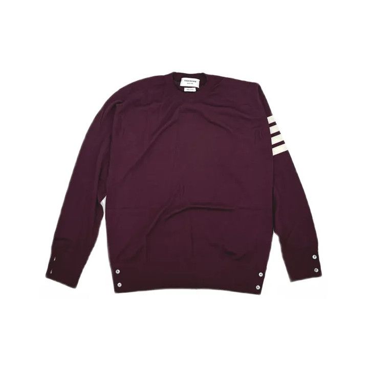 Thom Browne Thom Browne Red Long Sleeve Sweater for Men Size US M / EU 48-50 / 2 - 2 Thumbnail