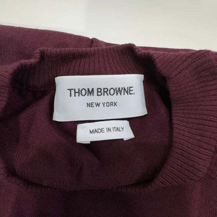 Thom Browne Thom Browne Red Long Sleeve Sweater for Men Size US M / EU 48-50 / 2 - 4 Thumbnail