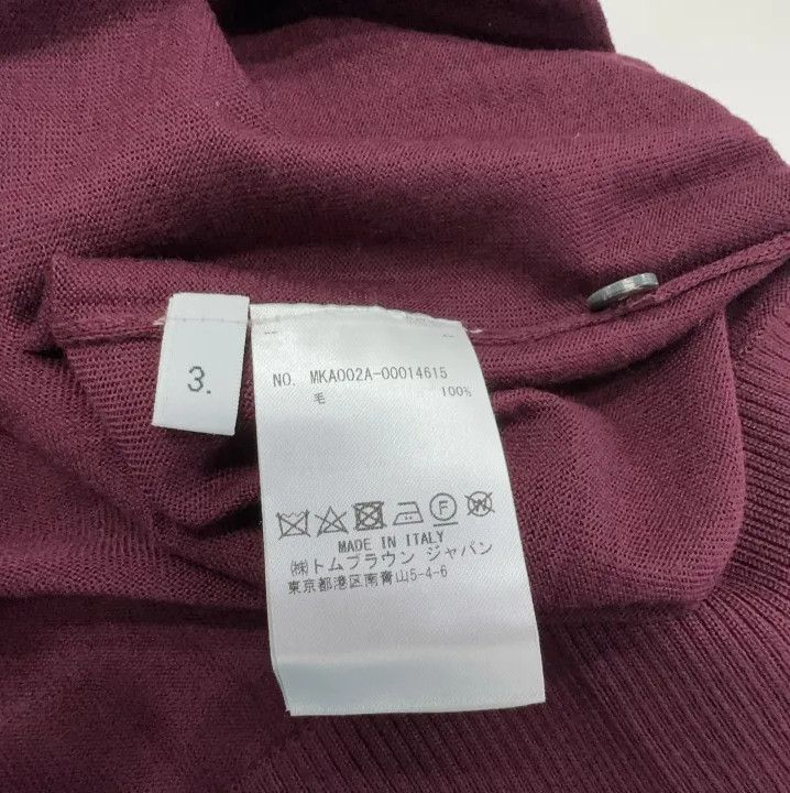 Thom Browne Thom Browne Red Long Sleeve Sweater for Men Size US M / EU 48-50 / 2 - 5 Thumbnail