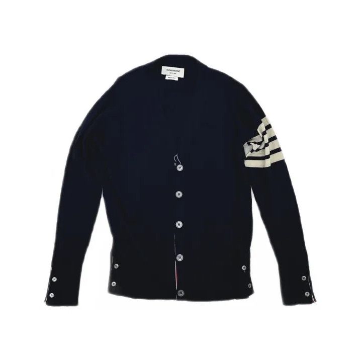 Thom Browne Thom Browne Classic Navy Blue Cardigan Size US S / EU 44-46 / 1 - 2 Thumbnail