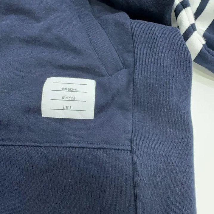 Thom Browne Thom Browne Classic Stripe Zip Hoodie Size US XL / EU 56 / 4 - 3 Thumbnail