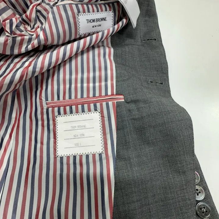 Thom Browne Thom Browne Casual Gray Suit Jacket Size US S / EU 44-46 / 1 - 5 Thumbnail