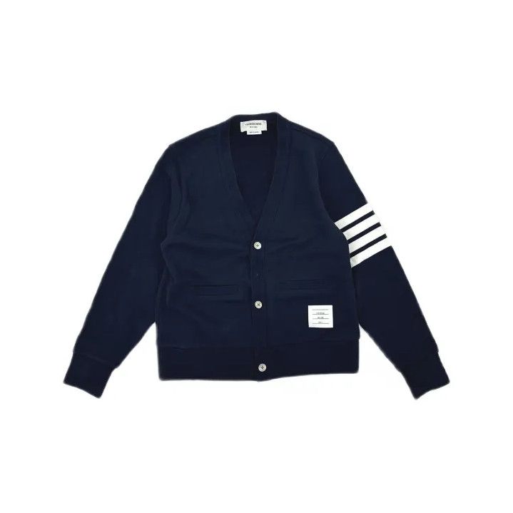 Thom Browne Thom Browne Classic V-Neck Knit Cardigan for Men Size US S / EU 44-46 / 1 - 2 Thumbnail