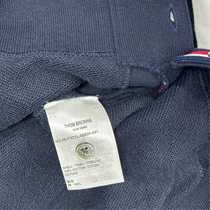 Thom Browne Thom Browne Classic Navy Crewneck Sweatshirt Size US M / EU 48-50 / 2 - 5 Thumbnail