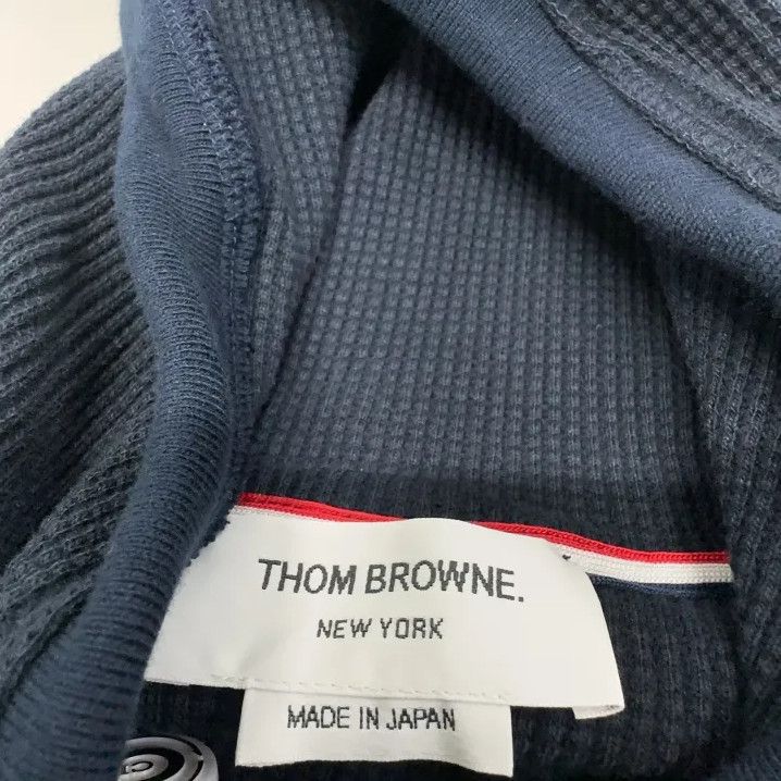Thom Browne Thom Browne Hooded Zipper Sweatshirt in Blue Size US S / EU 44-46 / 1 - 6 Thumbnail