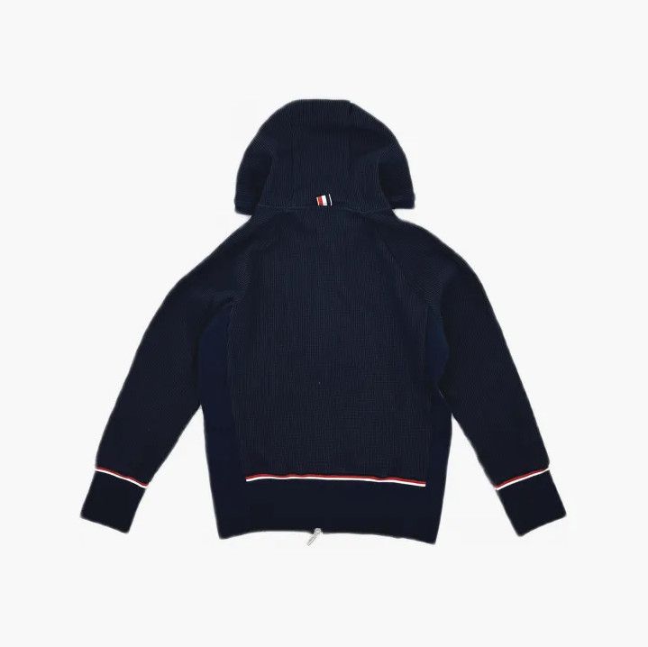 Thom Browne Thom Browne Hooded Zipper Sweatshirt in Blue Size US S / EU 44-46 / 1 - 3 Thumbnail