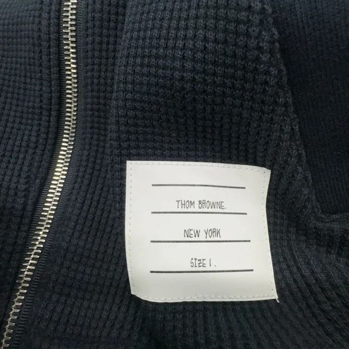 Thom Browne Thom Browne Hooded Zipper Sweatshirt in Blue Size US S / EU 44-46 / 1 - 4 Thumbnail