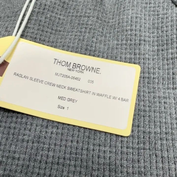 Thom Browne Thom Browne Classic Grey Striped Long Sleeve Sweatshirt Size US S / EU 44-46 / 1 - 4 Thumbnail