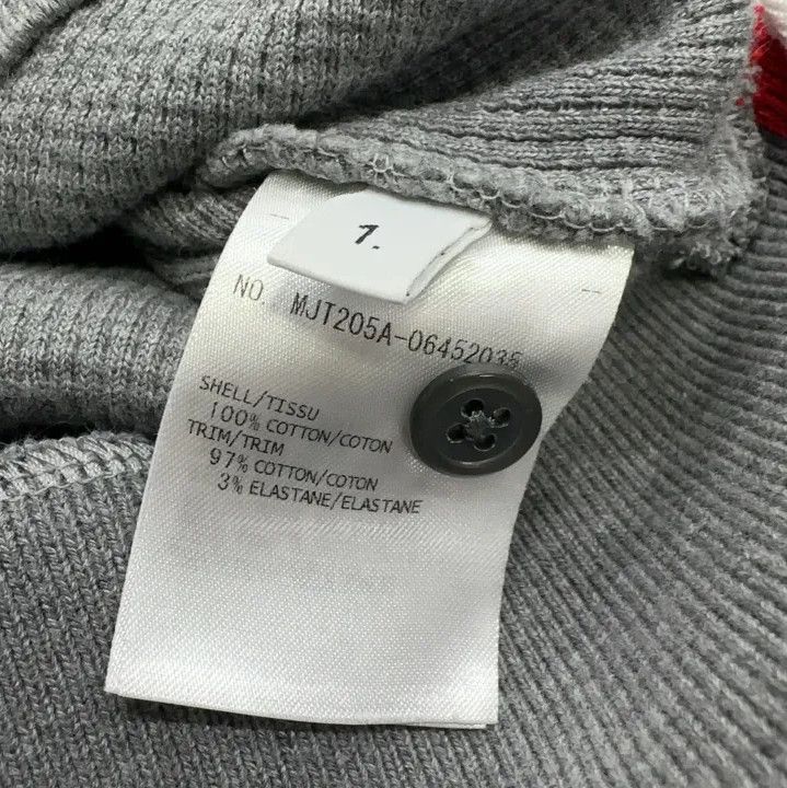Thom Browne Thom Browne Classic Grey Striped Long Sleeve Sweatshirt Size US S / EU 44-46 / 1 - 2 Thumbnail