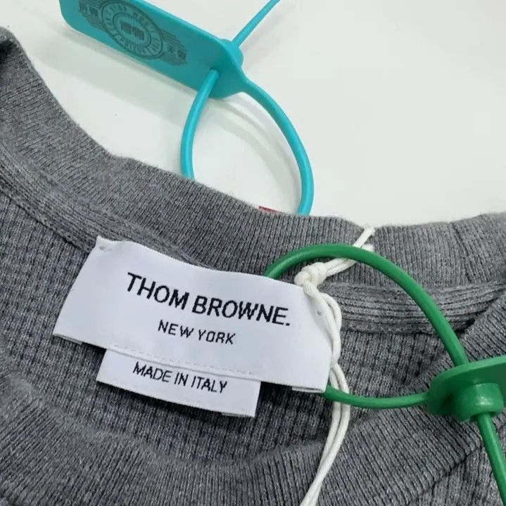 Thom Browne Thom Browne Classic Grey Striped Long Sleeve Sweatshirt Size US S / EU 44-46 / 1 - 3 Thumbnail