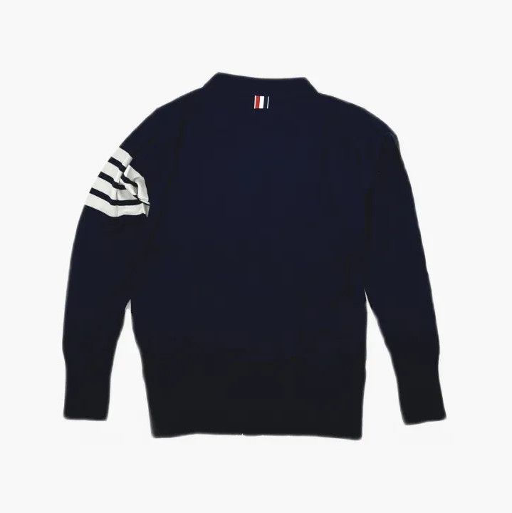 Thom Browne Thom Browne Classic V-Neck Cardigan in Blue Size US M / EU 48-50 / 2 - 3 Thumbnail