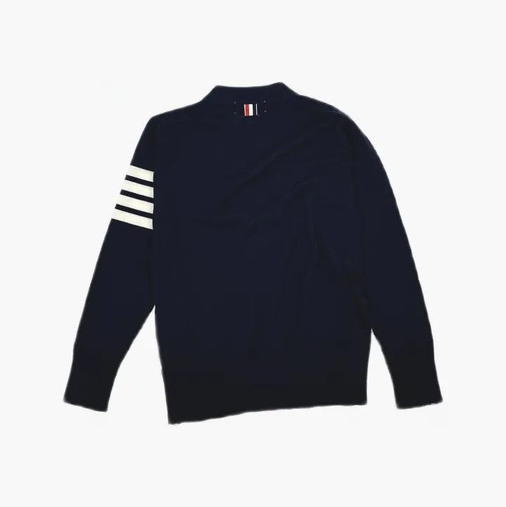 Thom Browne Thom Browne Classic Navy V-Neck Cardigan for All Size US M / EU 48-50 / 2 - 3 Thumbnail