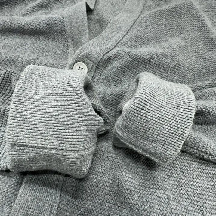 Thom Browne Thom Browne Gray Striped V-Neck Cardigan Size US S / EU 44-46 / 1 - 8 Thumbnail