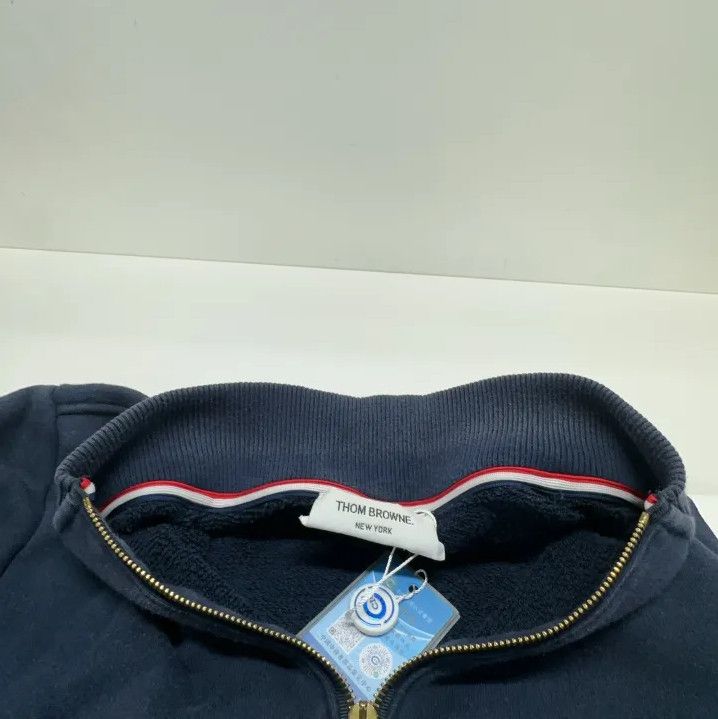 Thom Browne Thom Browne Classic Stripe Zip Jacket Size US M / EU 48-50 / 2 - 7 Thumbnail