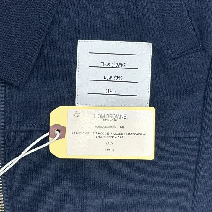 Thom Browne Thom Browne Classic Striped Hoodie for Men Size US M / EU 48-50 / 2 - 2 Thumbnail