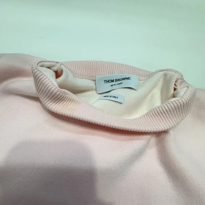 Thom Browne Thom Browne Pink Long Sleeve Sweatshirt for Men Size US M / EU 48-50 / 2 - 7 Thumbnail