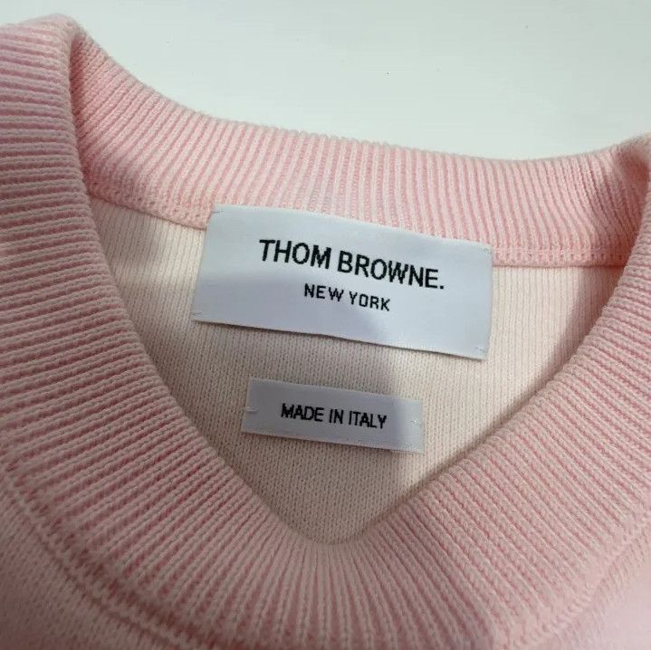 Thom Browne Thom Browne Pink Long Sleeve Sweatshirt for Men Size US M / EU 48-50 / 2 - 6 Thumbnail