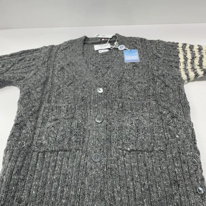 Thom Browne Thom Browne Classic Striped Wool Cardigan Size US M / EU 48-50 / 2 - 10 Thumbnail