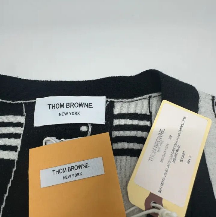 Thom Browne Thom Browne Black V-Neck Wool Sweater Size US M / EU 48-50 / 2 - 4 Thumbnail