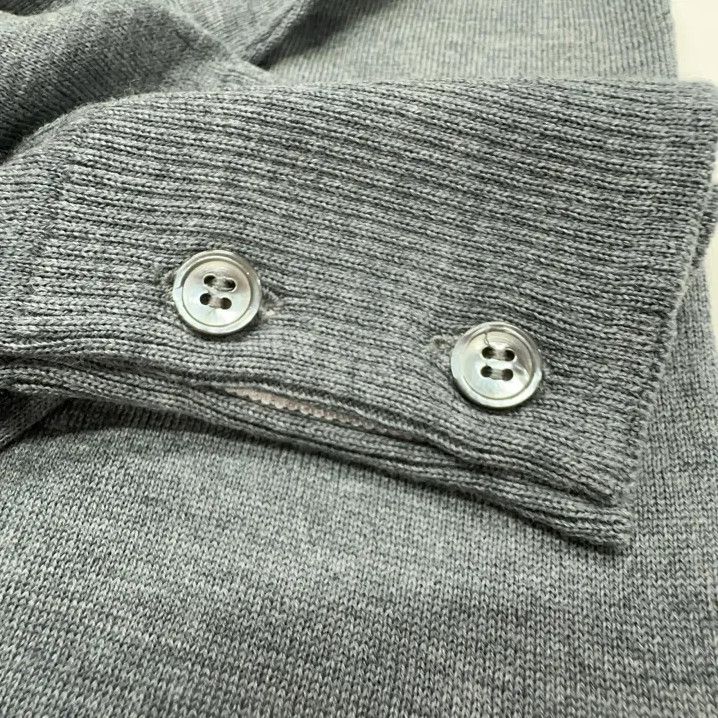 Thom Browne Thom Browne Gray Striped Long Sleeve Sweater Size US S / EU 44-46 / 1 - 8 Thumbnail