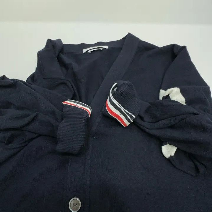 Thom Browne Thom Browne Classic V-Neck Cashmere Cardigan Sweater Size US S / EU 44-46 / 1 - 4 Thumbnail