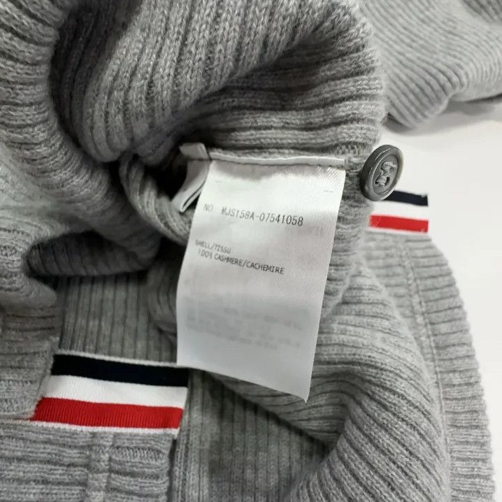 Thom Browne Thom Browne Gray Cashmere Turtleneck Sweater Size US S / EU 44-46 / 1 - 4 Thumbnail
