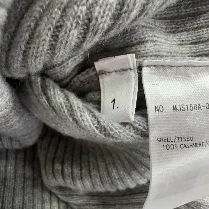 Thom Browne Thom Browne Gray Cashmere Turtleneck Sweater Size US S / EU 44-46 / 1 - 5 Thumbnail