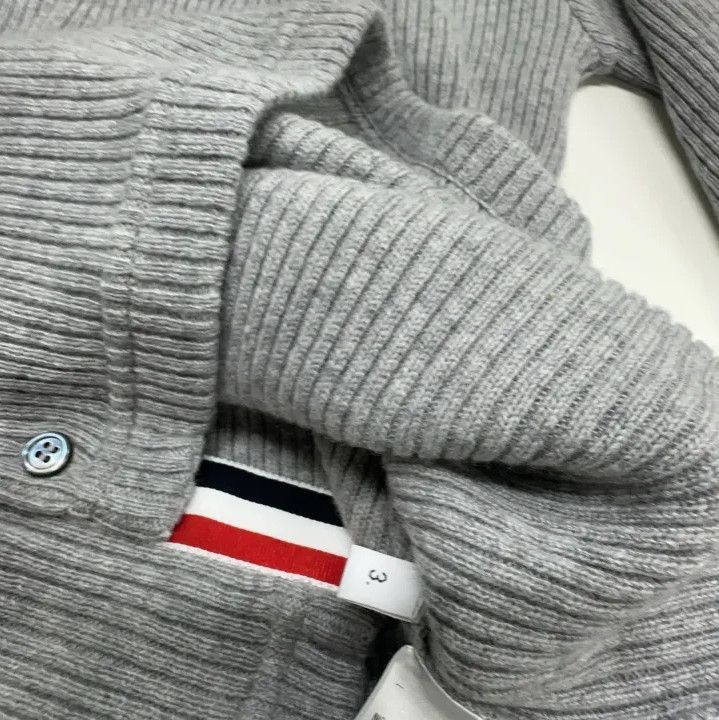 Thom Browne Thom Browne Gray Cashmere Turtleneck Sweater Size US M / EU 48-50 / 2 - 7 Thumbnail